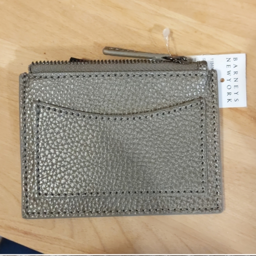 Barneys New York zip card holder with key …